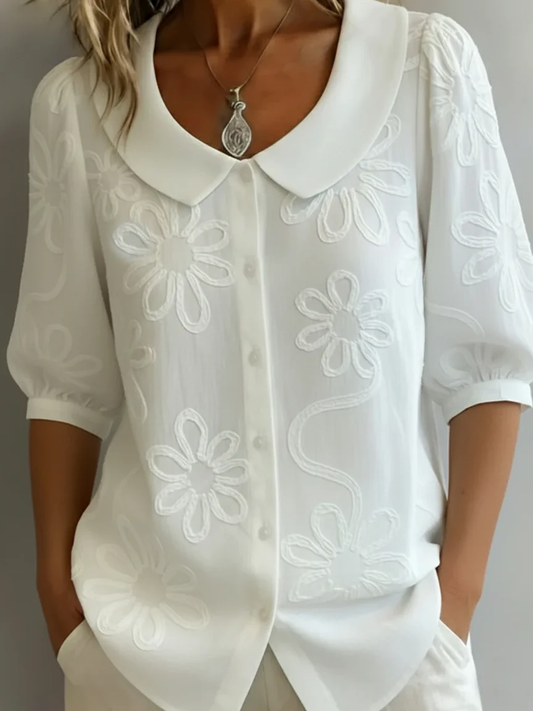 CAMICETTA LEGGERA FLOREALE ELEGANZA NATURALE